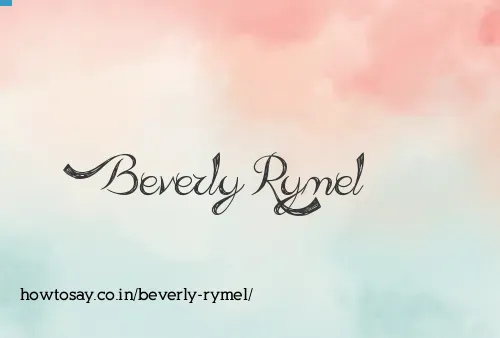Beverly Rymel