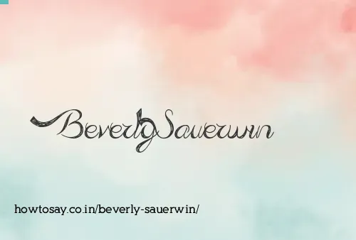 Beverly Sauerwin