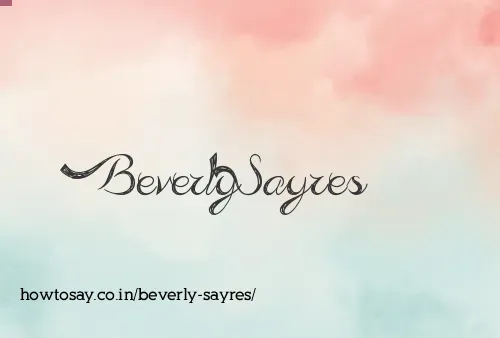 Beverly Sayres