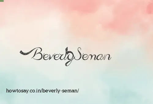Beverly Seman