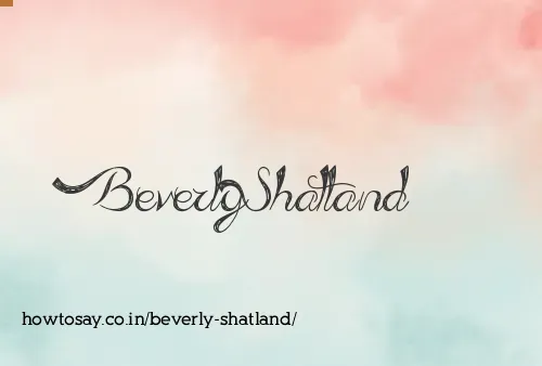 Beverly Shatland