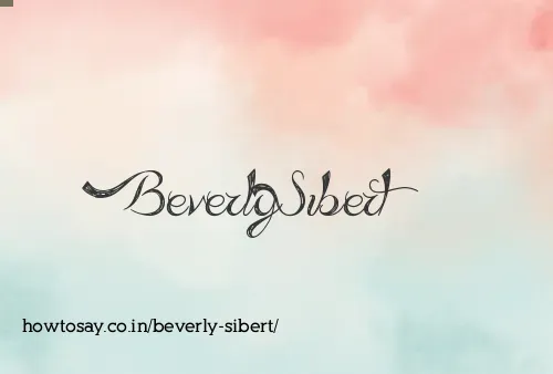 Beverly Sibert