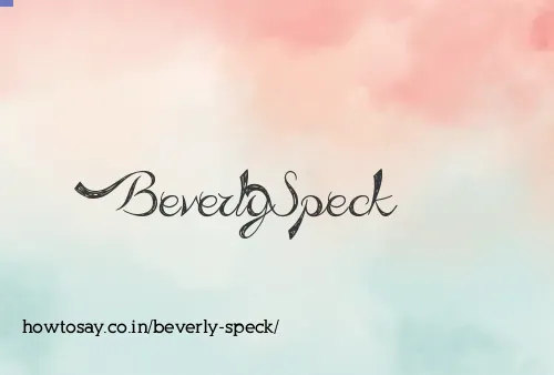 Beverly Speck