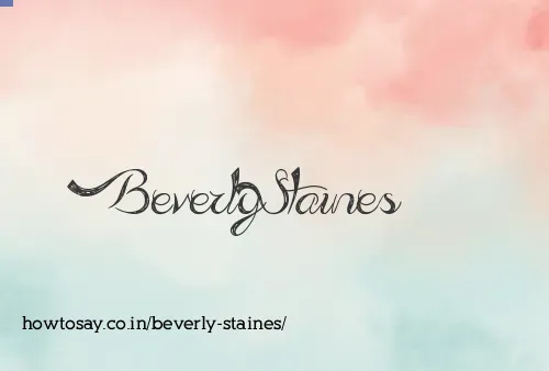 Beverly Staines