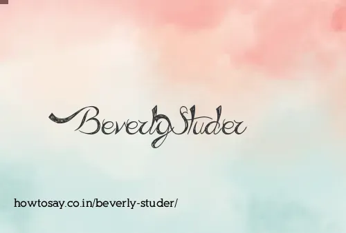 Beverly Studer