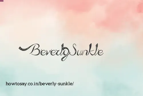 Beverly Sunkle