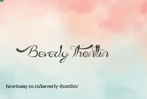 Beverly Thontlin
