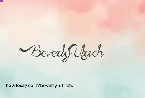 Beverly Ulrich