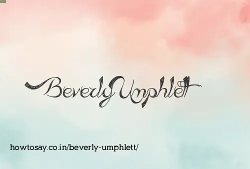 Beverly Umphlett