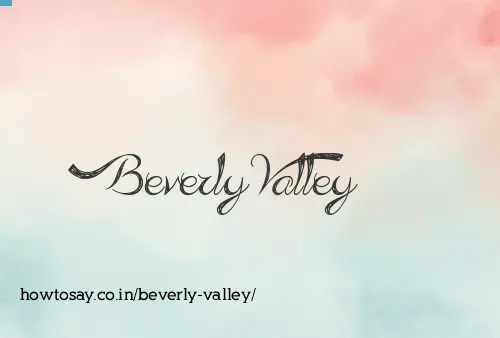 Beverly Valley