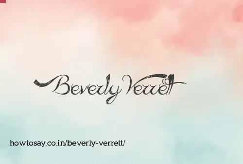Beverly Verrett