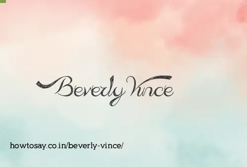 Beverly Vince
