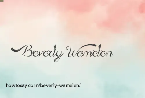 Beverly Wamelen