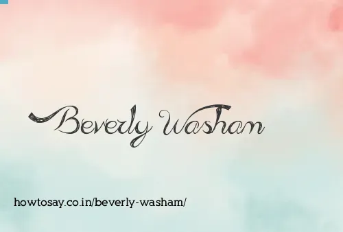 Beverly Washam