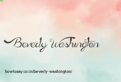 Beverly Washington