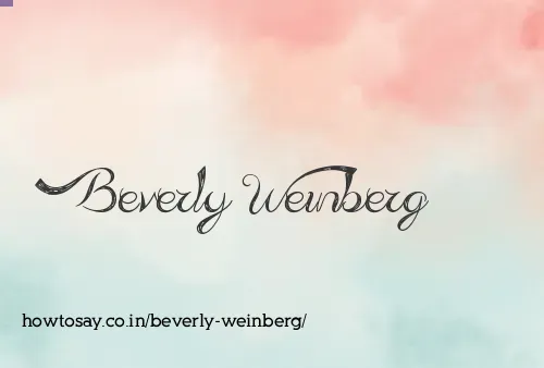 Beverly Weinberg