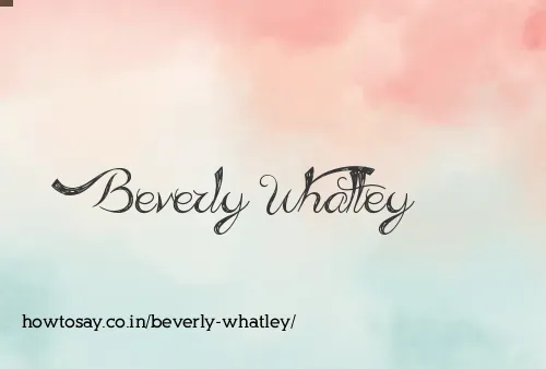 Beverly Whatley