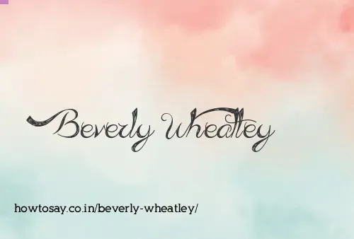 Beverly Wheatley