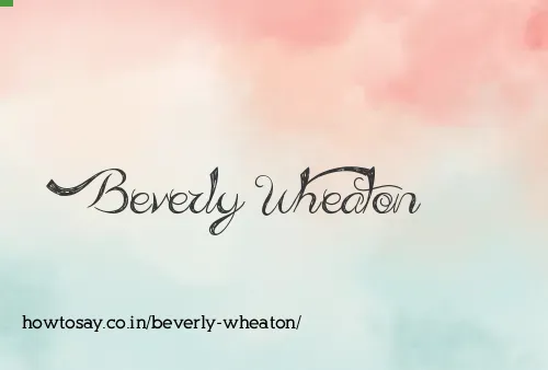 Beverly Wheaton