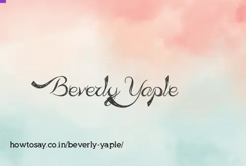 Beverly Yaple