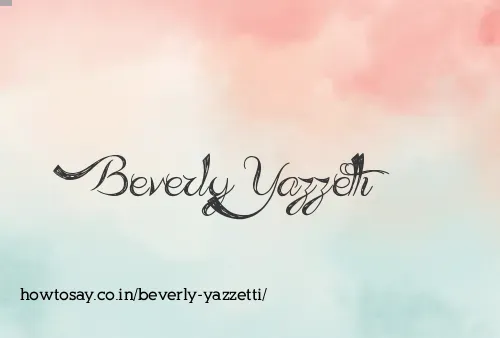 Beverly Yazzetti