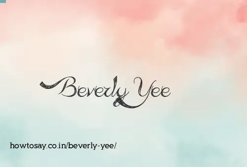 Beverly Yee