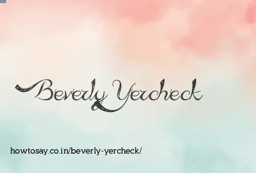 Beverly Yercheck