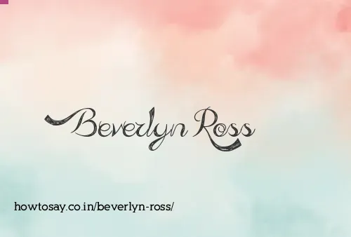 Beverlyn Ross