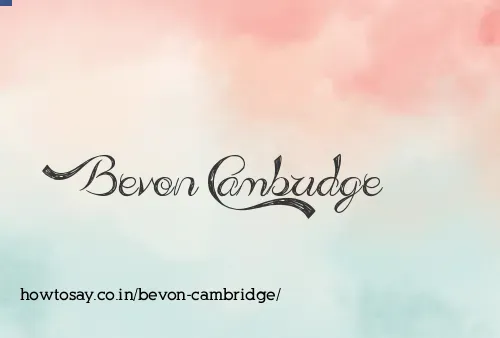 Bevon Cambridge