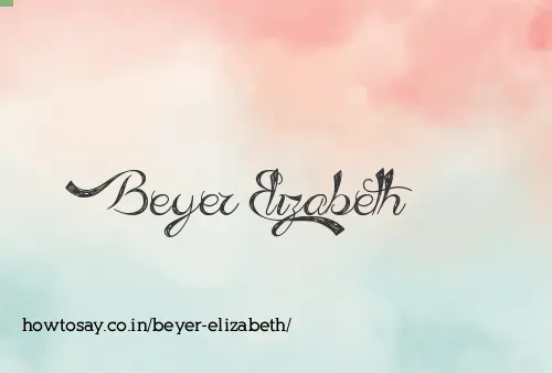 Beyer Elizabeth