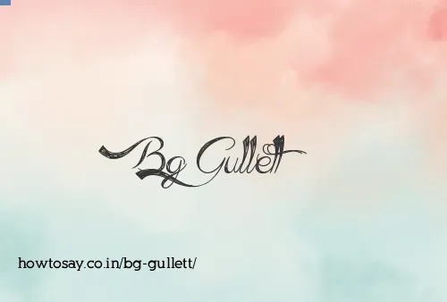 Bg Gullett