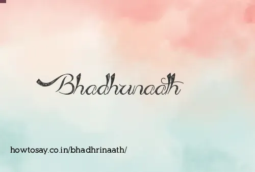 Bhadhrinaath