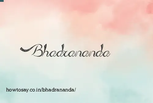 Bhadrananda
