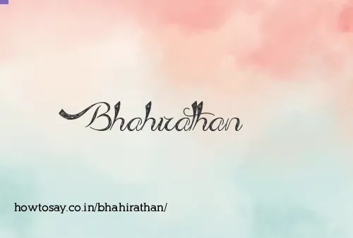 Bhahirathan