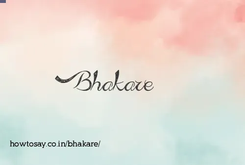 Bhakare