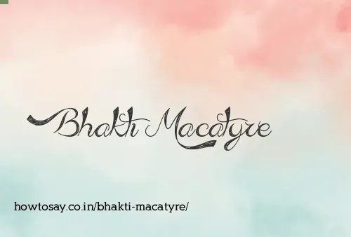 Bhakti Macatyre