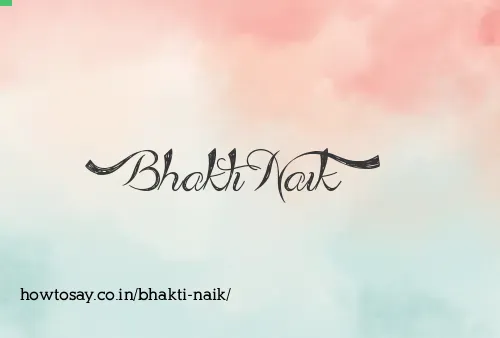 Bhakti Naik