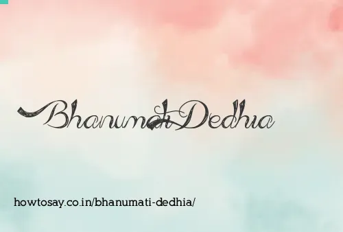 Bhanumati Dedhia