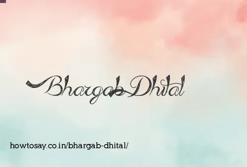 Bhargab Dhital