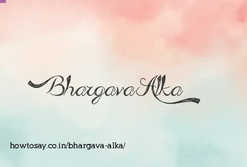 Bhargava Alka