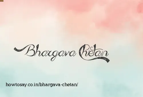 Bhargava Chetan