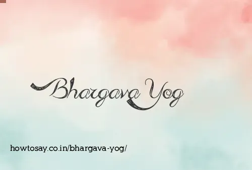 Bhargava Yog