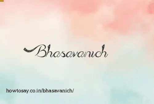 Bhasavanich