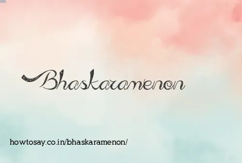 Bhaskaramenon