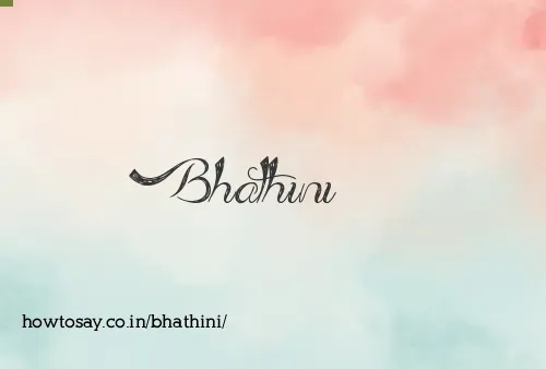 Bhathini