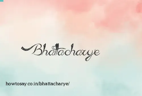 Bhattacharye