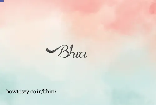Bhiri