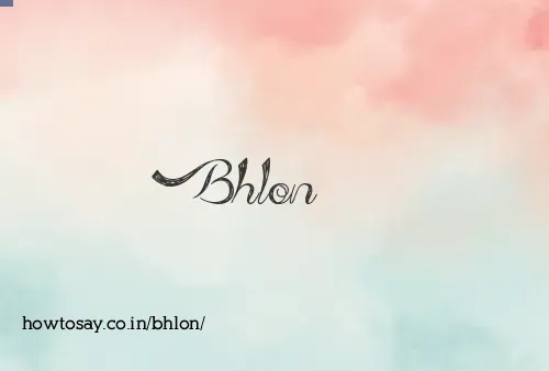 Bhlon