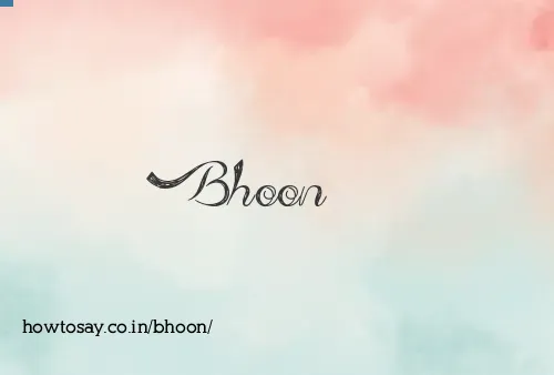 Bhoon