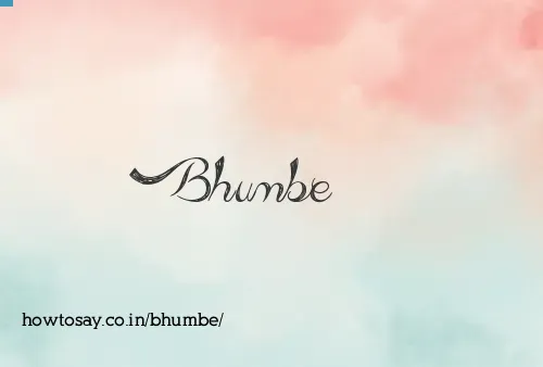 Bhumbe